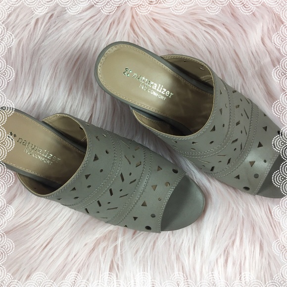 NATURALIZER | Laser Cut Wedge Mule N5 Comfort NEW - Picture 4 of 6